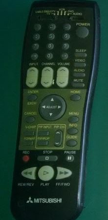 MITSUBISHI TV Remote Control (2) $10 ea