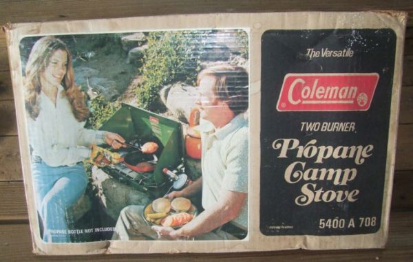 Coleman Vintage Propane Camp Stove 2 Burner - Image 3